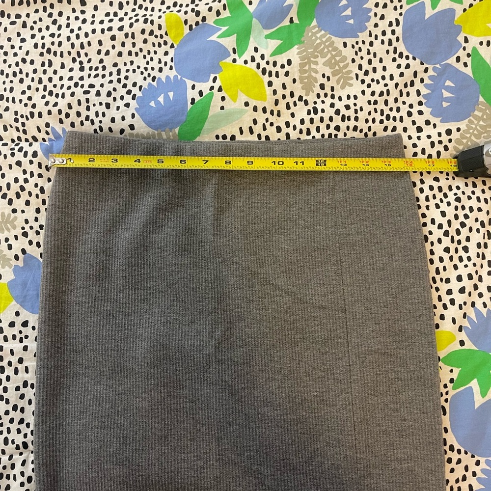 LOFT stretch knit side slit skirt office siren contemporary classic minimalist - Picture 3 of 7